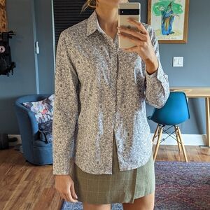 Express Men's Floral Dress Shirt